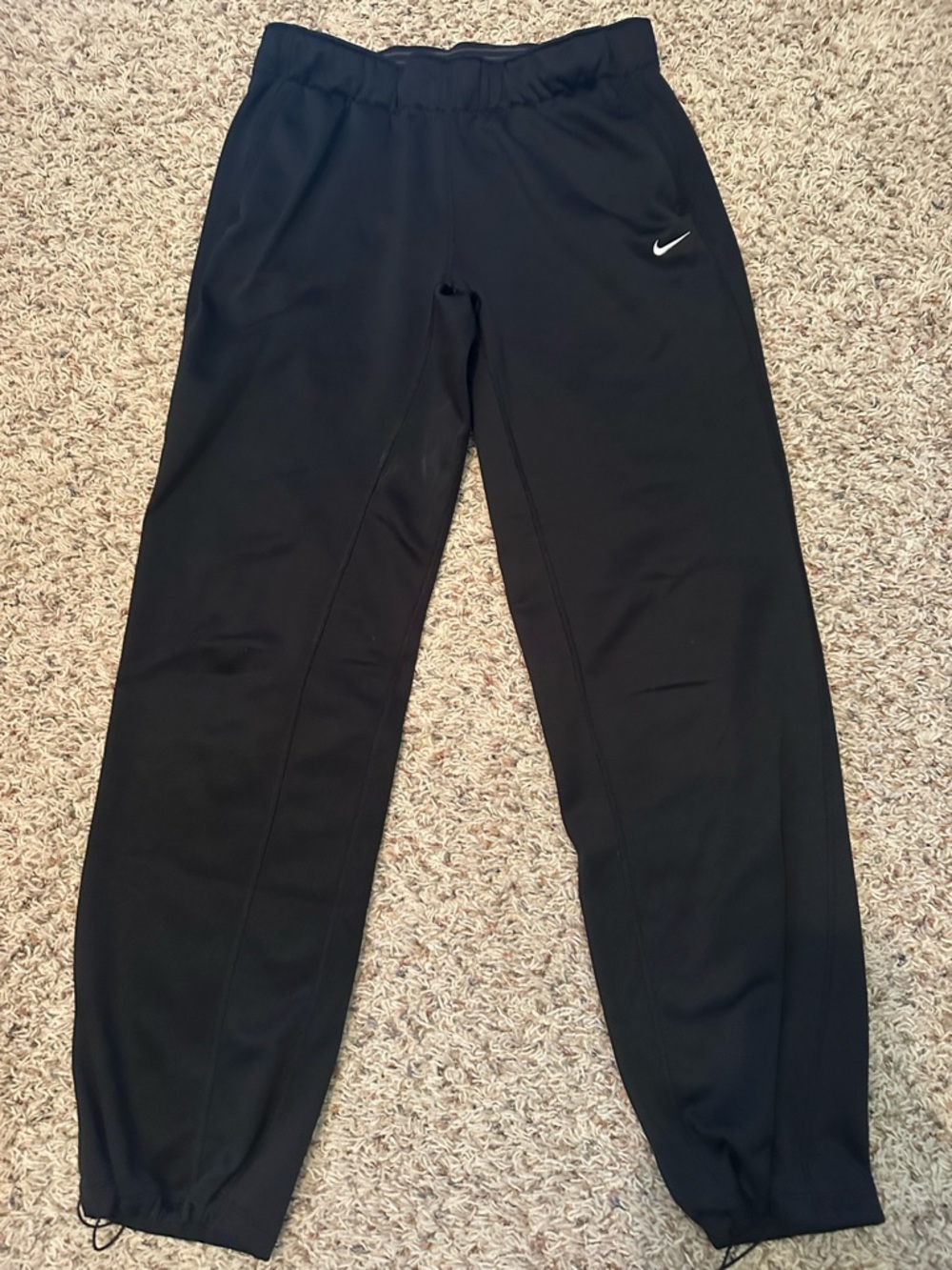 Nike Black and Gray Therma-FIT Striped Athletic Top